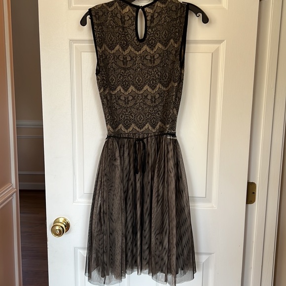 Anthropologie Weston Wear Dulcie Dress in in black and cream In size Large - Picture 6 of 6